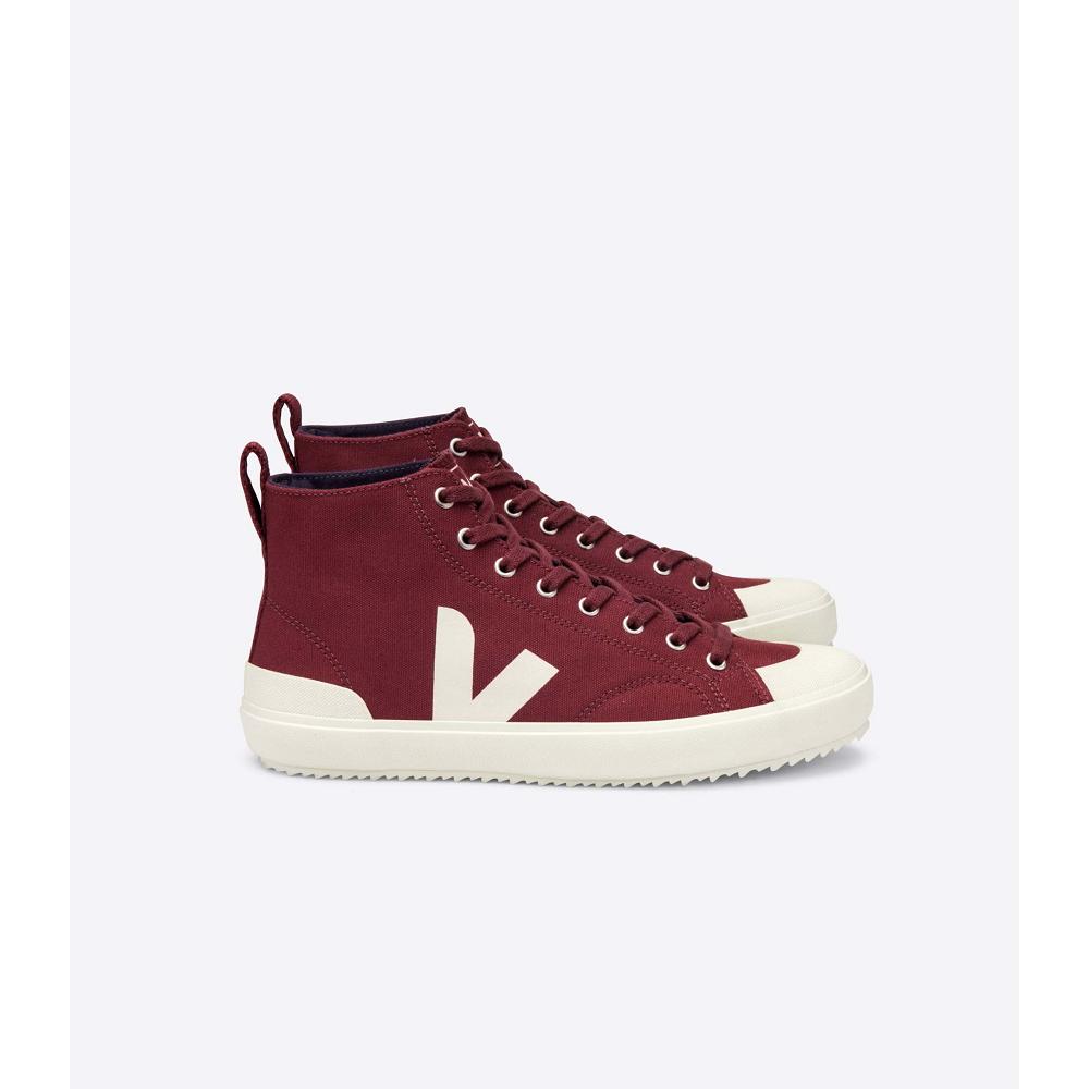 Men\'s Veja NOVA HT CANVAS High Tops Burgundy | SG 105SGL